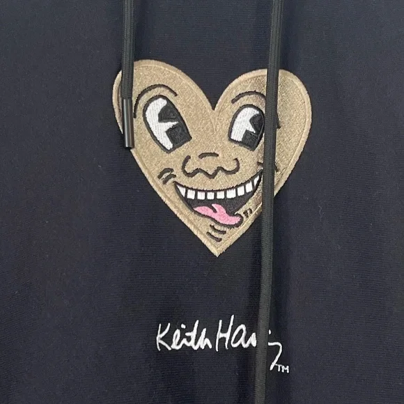 Keith Haring x Shoe Palace embroidered graphic design pullover hoodie size S - Picture 3 of 6